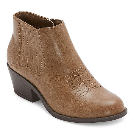 Women's Frye and Co Jude Stacked Heel Booties - Stone - Var Szs - NIB