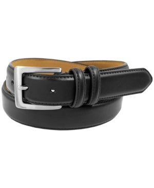 Men's Status Big & Tall Top Grain Genuine Leather Belt - Black - 54 - NWT