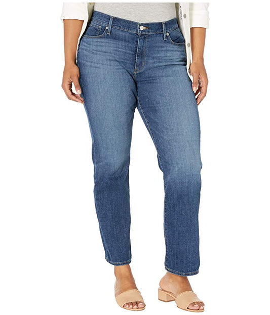 Women's Levi's Plus Size Classic Straight Leg Jeans Lapis Waterfall 22W S NWT