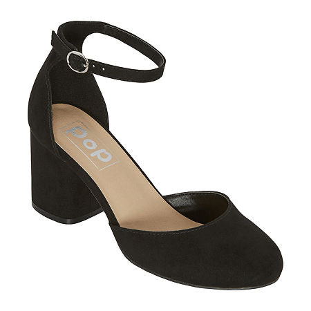 Women's Pop Gal Block Heel Pumps - Black - 9.5W - NIB