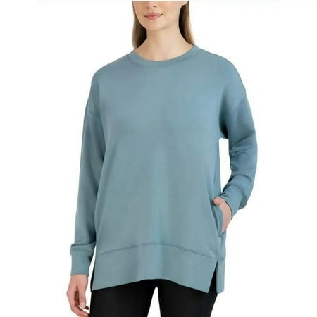 Women's Sage Collective Scuba Cozy Crewneck Sweatshirt - Lt Green - XXL - NWT