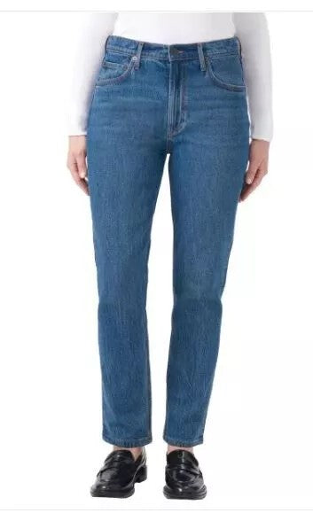 Kirkland Signature Women's High Rise Straight Jeans-16-Blue-NWT