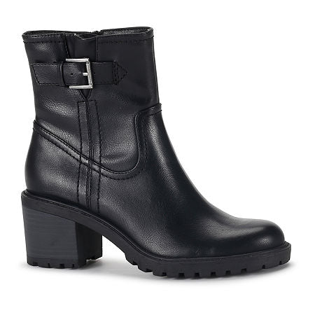 Women's Frye and Co Addison Stacked Heel Booties - Black - 6W - NIB