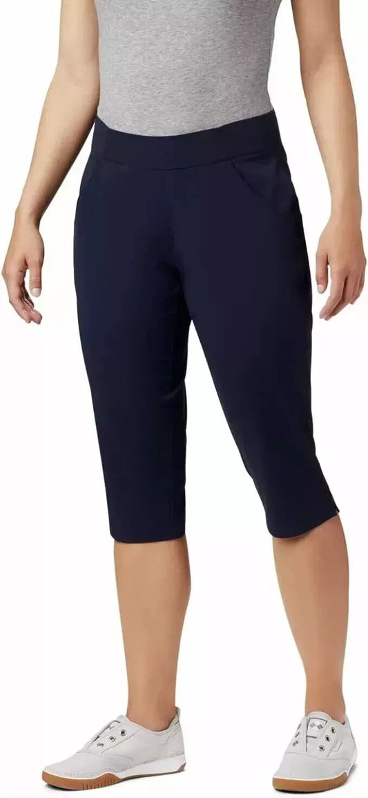 Women's Columbia Active Fit Pull On Capri Pants - Dark Nocturnal - Large - NWT