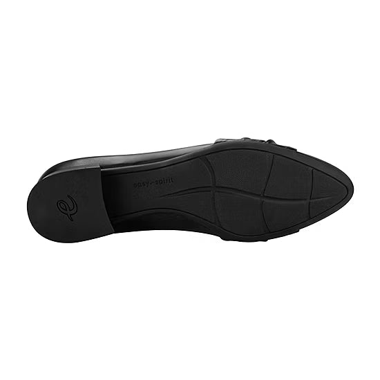 Women's Easy Spirit Caster Leather Block Heel Pumps - Black - 8.5W - NIB
