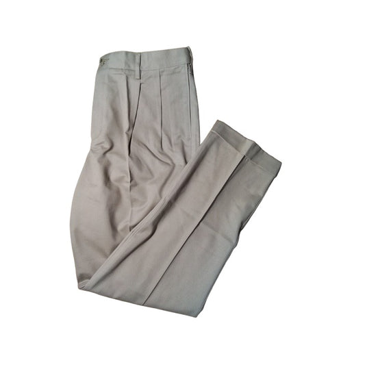 Men's Lands' End Comfort Waist Pleated No Iron Chino Pants - 35x33 - NWOT