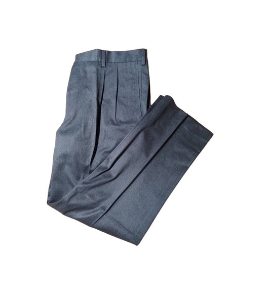 Lands' End Men's No Iron Tailored Fit Twill Pleated Pants 37x31 NWOT
