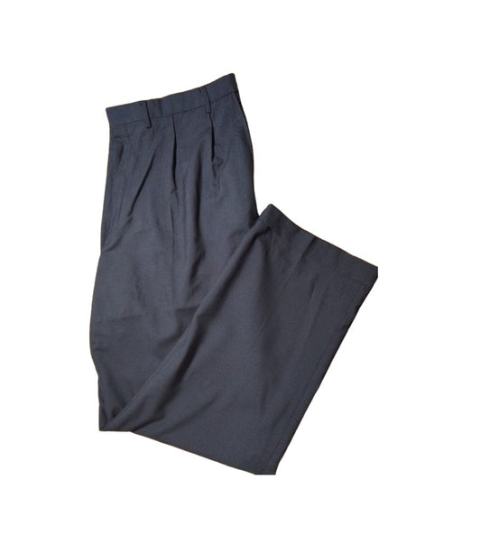 Lands' End Men's Pleated Comfort Waist Wool Trouser 46x33 NWOT