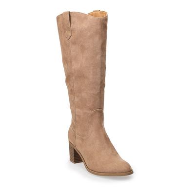 Women's Lauren Conrad Proof Knee High Riding Boots - Taupe - 7.5 - NWOB