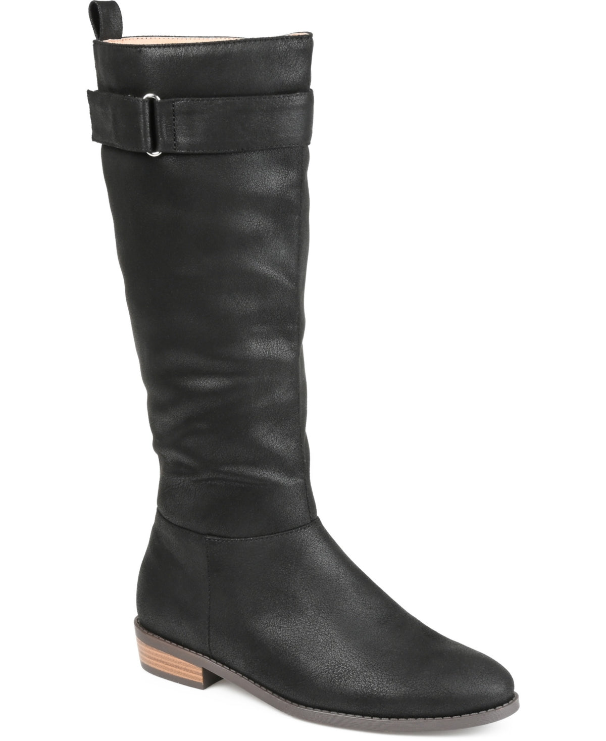 Women's Journee Collection Lelanni Stacked Heel Riding Boots - Black - 9.5 XWC