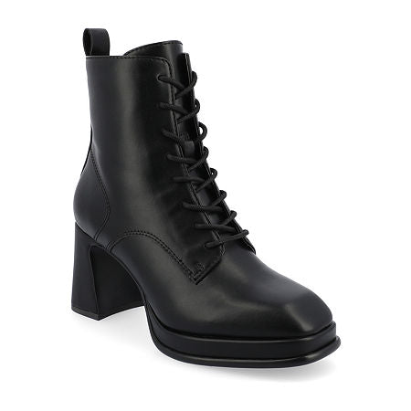 Women's Journee Collection Kalindi Block Heel Booties - Black - 11 - NIB