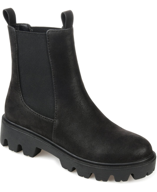 Women's Journee Collection Ivette Chelsea Boots - Black - 7 - NWOB