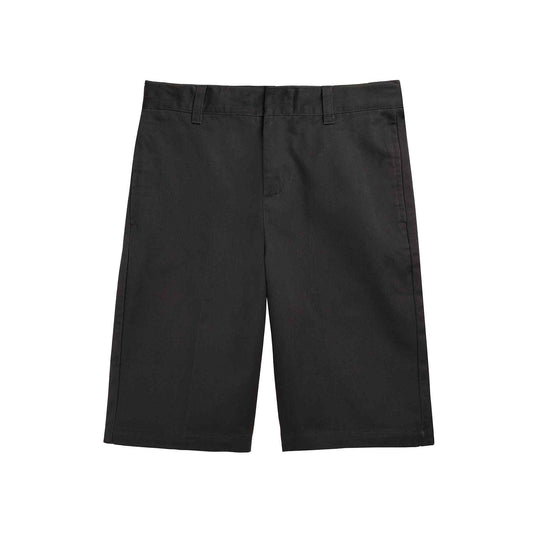 French Toast Big Boys Adjustable Waist Chino Shorts-8-Black-NWT