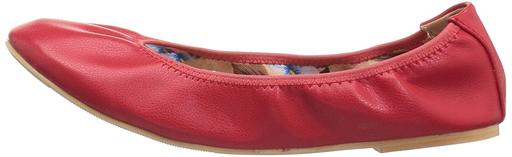 Women's Journee Collection Lindy Scrunched Ballet Flats - Red - 7 - NIB