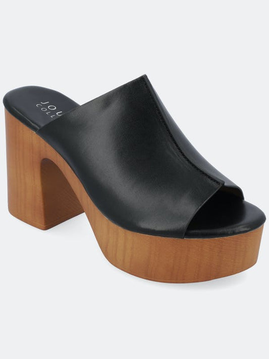 Women's Journee Collection Lorenza Platform Dress Sandal - Black - 8.5 - NIB