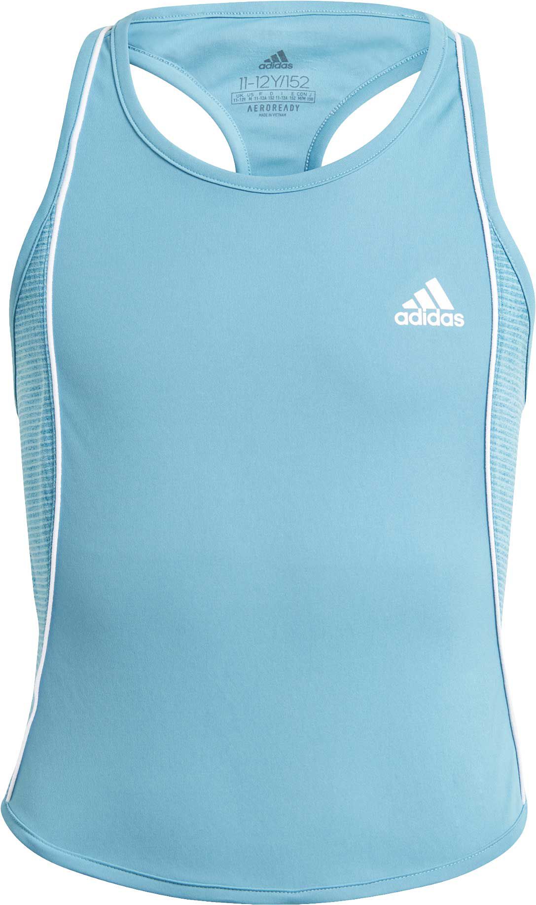 Adidas Girl's Pop-up Tank Top, Girls', Medium, Blue-NWT