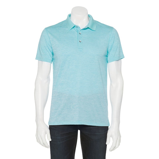 Men's Apt 9 Premier Flex Performance Golf Polo - Aqua - Large - NWT