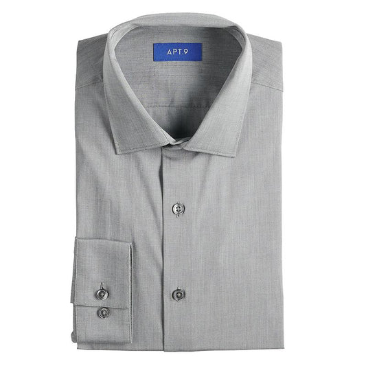 Men's Apt 9 Premier Flex Slim Fit Dress Shirt - Steel - L(16-16.5/32-33) - NWOT