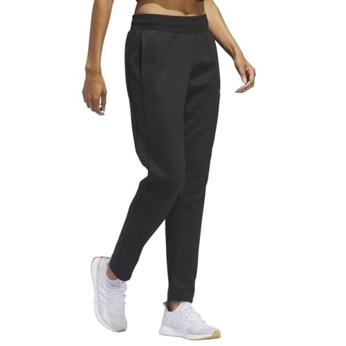 Women's Adidas Relaxed Fit Tapered Leg Fleece Joggers - Black - Large - NWT
