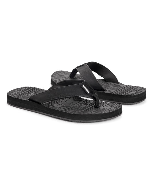 Women's Lukees by Muk Luks Emma Flip Flops - Jet Black - 9 - NIB