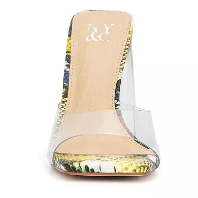 Women's New York & Company Heather Heeled Sandals - Multi - 11 - NIB