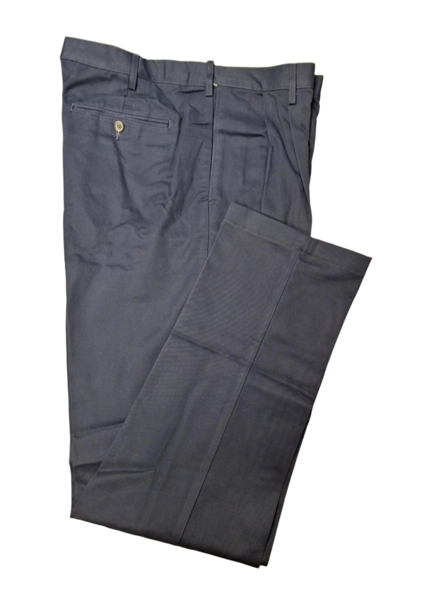 Lands' End Men's Comfort Waist No Iron Pleated Front Chino Pants 37x36 NWOT