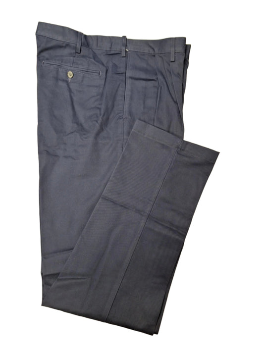 Lands' End Men's Comfort Waist No Iron Pleated Front Chino Pants 37x36 NWOT