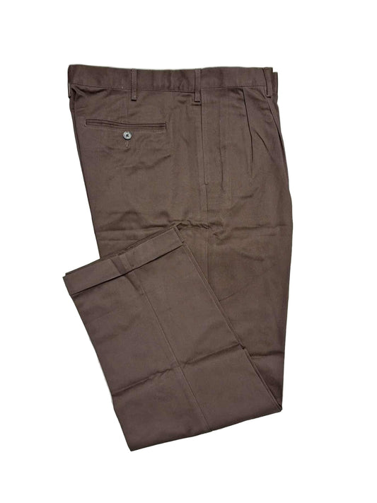 Lands' End Men's Comfort Waist No Iron Pleated Front Chino Pants 37x30 NWOT