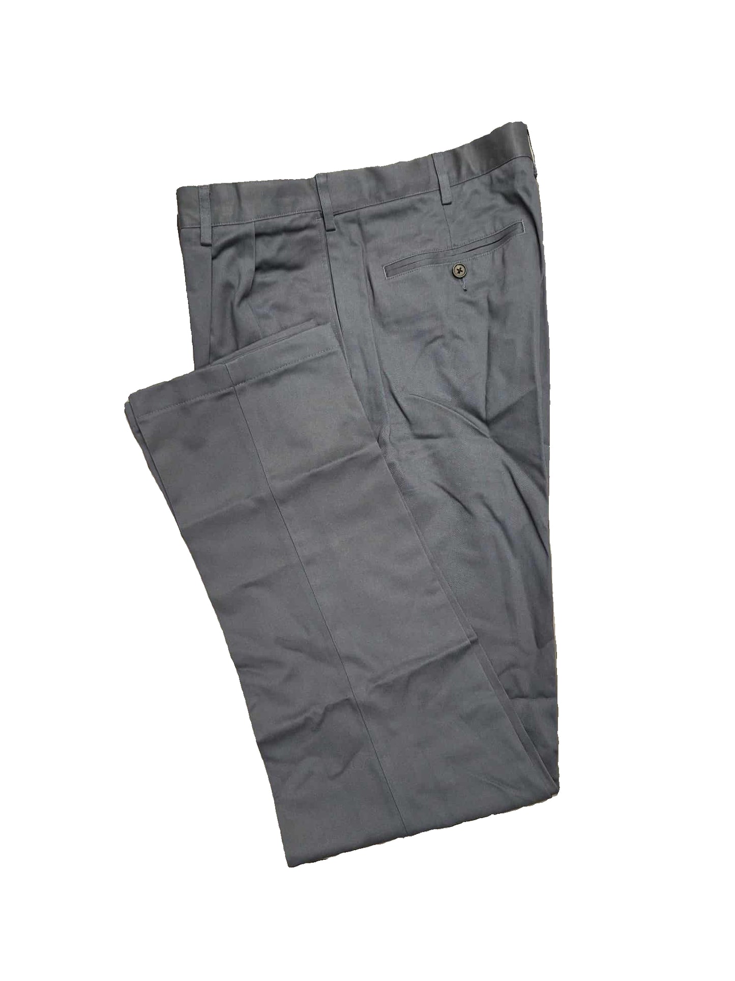 Lands' End Men's Comfort Waist Pleated Front No Iron Chino Pants 36x36 NWOT