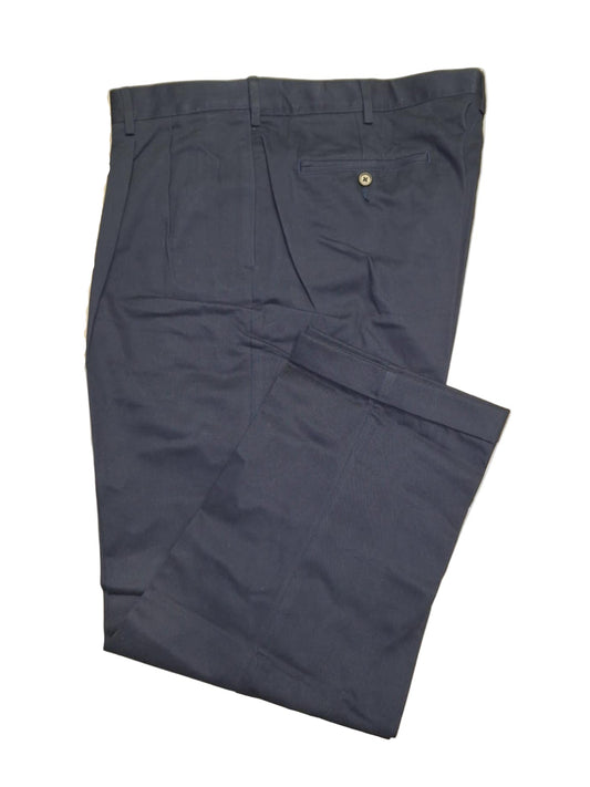 Lands' End Men's Comfort Waist No Iron Pleated Front Chino Pants 42x29 NWOT