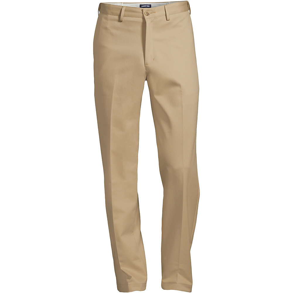 Men's Lands' End Comfort Waist No Iron Chino Pants - 33x27 - NWOT