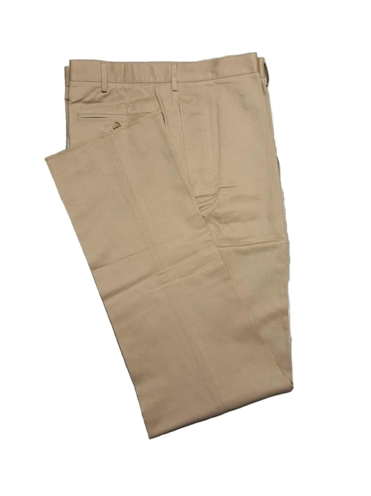 Men's Lands' End Traditional Fit No Iron Chino Pants 42 UNHEMMED NWOT