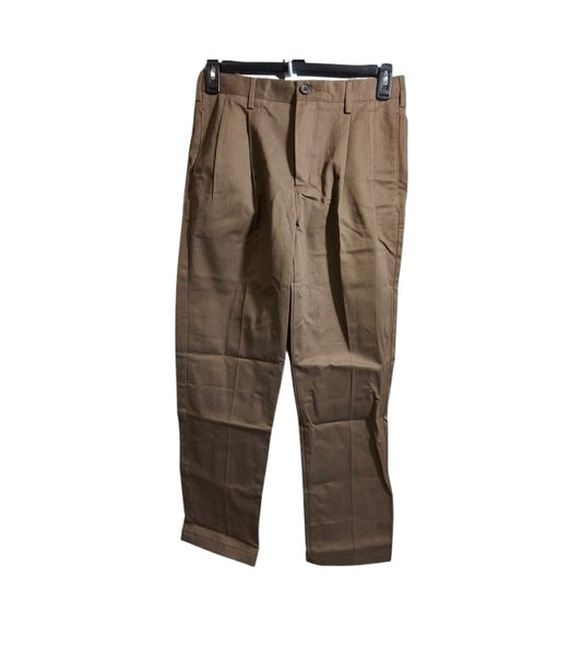 Men's Lands' End Traditional Fit Pleated No Iron Chino Pants 30x32 NWOT