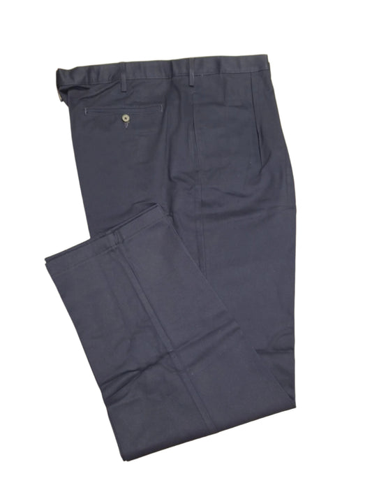 Men's Lands' End Traditional Fit Pleated No Iron Chino Pants 42x31 NWOT