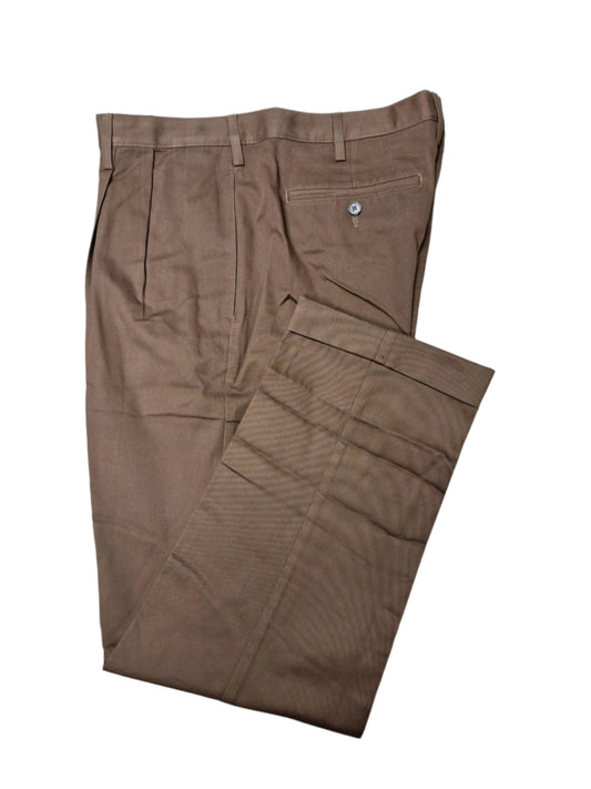 Lands' End Men's Traditional Fit Pleated Front Chino Pants 36x35 NWOT