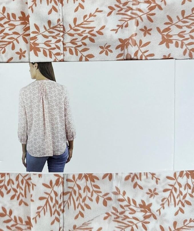 Women's Jachs NY Girlfriend 3/4 Sleeve Blouse - Pink Floral - M - NWT