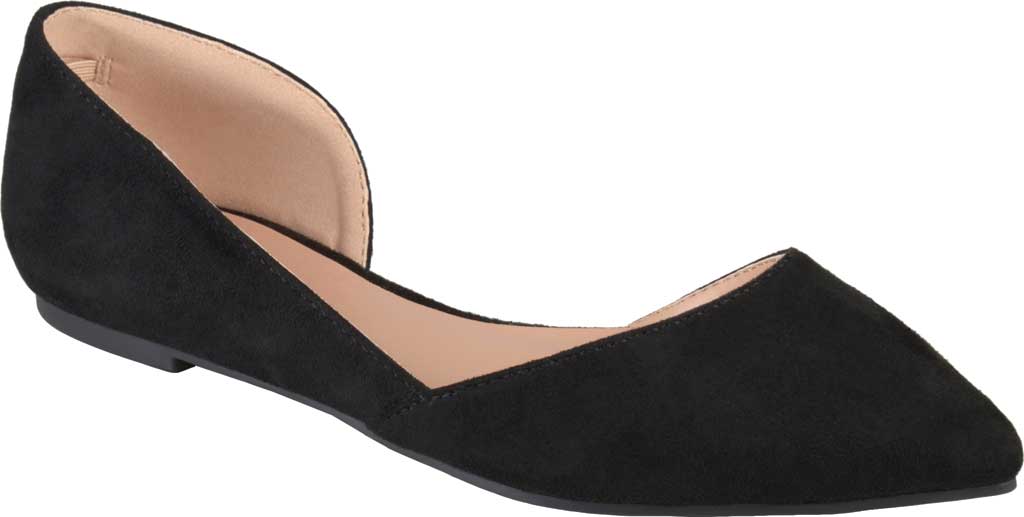 Women's Journee Collection Ester Pointed Toe D'Orsay Flats - Black - 8 - NIB