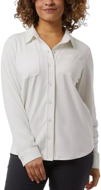 Women's 32 Degrees Heat Plus Size Soft Fleece Button Up Shirt - Cream - 2X - NWT