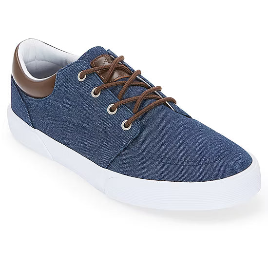Men's St John's Bay Bryce Canvas Sneakers - Navy - 12 - NWOB