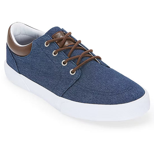 Men's St John's Bay Bryce Canvas Sneakers - Navy - 12 - NWOB