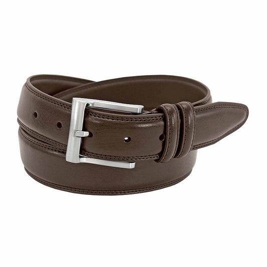 Men's Florsheim 32mm Pebble Grain Leather Belt - Brown - 34 - NWT