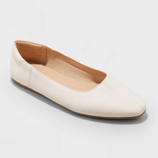 New Day Women S Tabina Ballet Flats 12 Off White