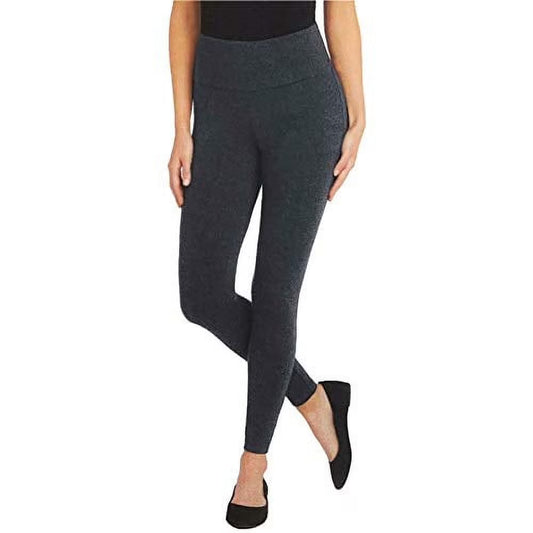 Women's Max & Mia High Waisted French Terry Yoga Pants - Charcoal - L - NWT