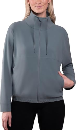 KIRKLAND Signature Women's Full Zip Active Jacket-Blue-S-NWT