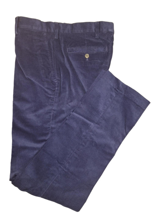 Lands' End Men's Tailored Fit Plain Front Stretch Corduroy Pants 31x32 NWOT