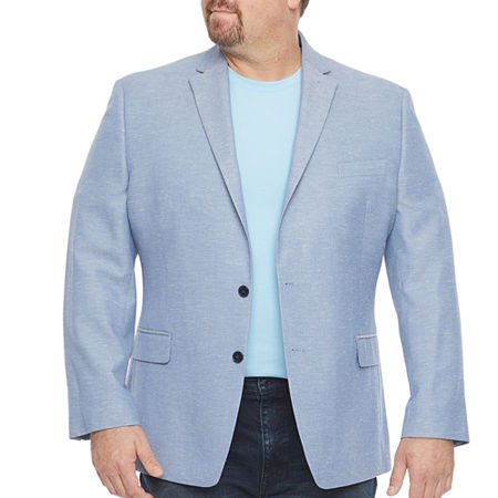 Shaquille O'Neal Men's Stretch Classic Fit Sport Coat-Blue-NWT