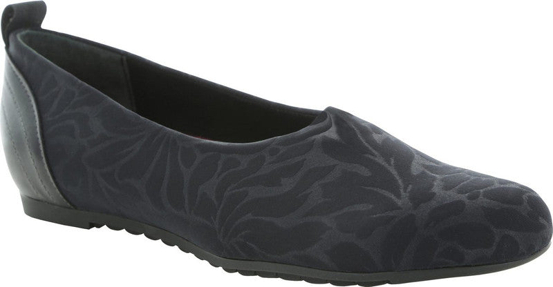 Women's Munro Iriana Flats - Black Stretch Floral Fabric - 8 - NIB