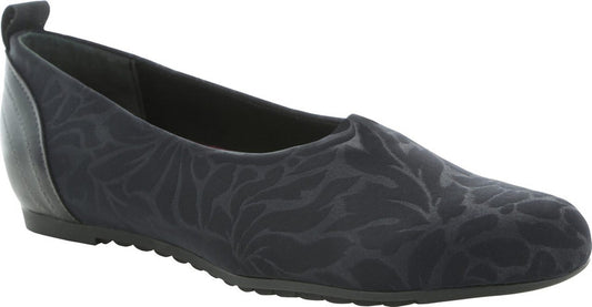 Women's Munro Iriana Flats - Black Stretch Floral Fabric - 8 - NIB