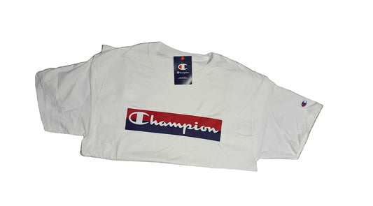 Champion Men's Short Sleeve Boxed Americana Graphic T-Shirt White L NWT