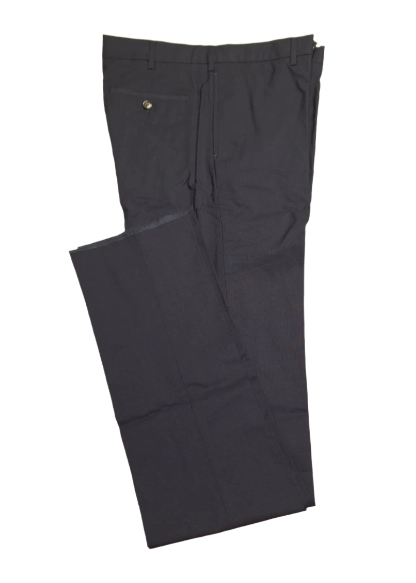 Lands' End Men's Tailored Fit Flat Front Wool Pants 30 UNHEMMED NWOT